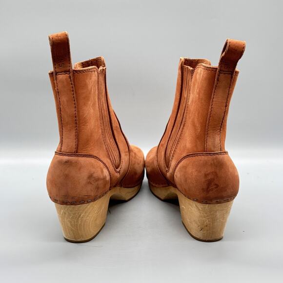 Swedish Hasbeens Tan Ankle Boots - Picture 6 of 11
